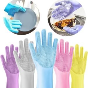 2PCS SILICON HAND WASHING GLOVES