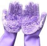 2PCS SILICON HAND WASHING GLOVES