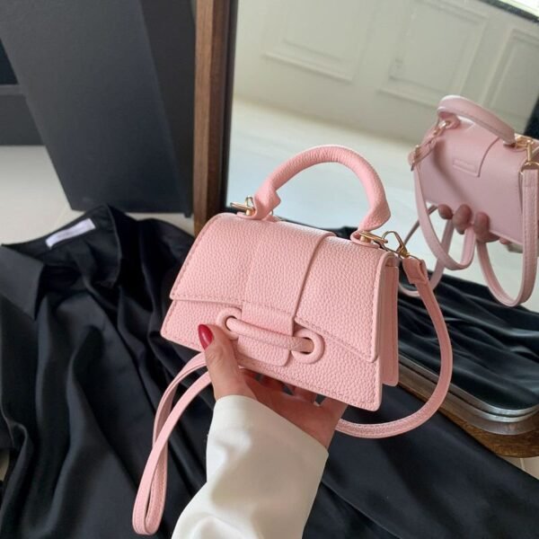 SOLID COLOUR SIMPLE CROSS BODY HANDBAG