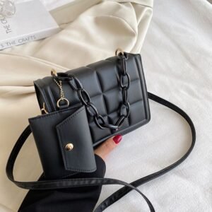 2 IN 1 LADIES LEATHER BAG