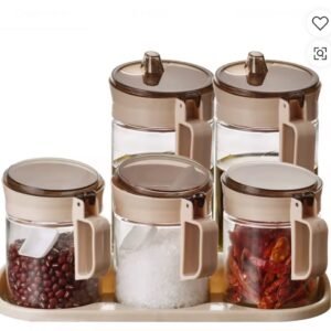 5pcs Highly Quality Kitchen Glass Containers