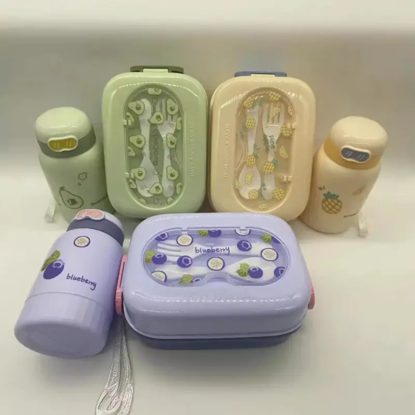 Baby Lunch Bowl With Spoons & Water Bottle