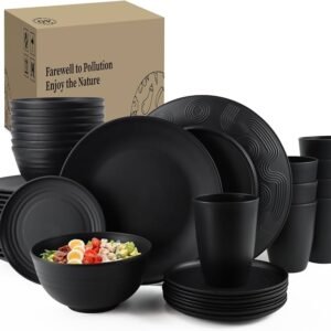 24pcs Wheat Grain Dinnerware Set