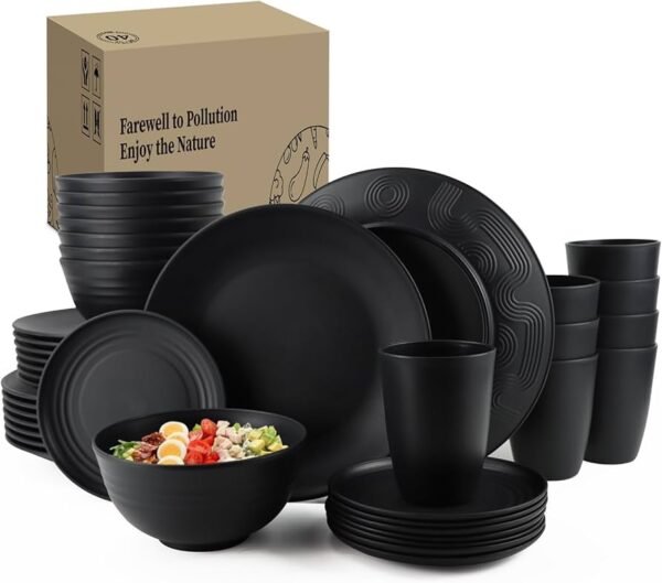24pcs Wheat Grain Dinnerware Set