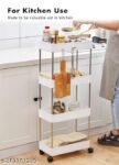 4-Tier Rolling Storage Rack – Black Multi-Purpose Organizer with Wheels