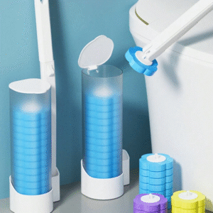 TOILET CLEANING SYSTEM WITH 6PCS DISPOSABLE BRUSH