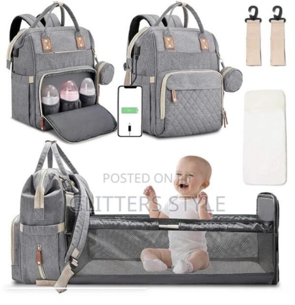 MULTIFUNCTIONAL BABY BAG WITH BED