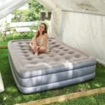 Double Bed Inflatable Sofa With Pump and Pillow Case