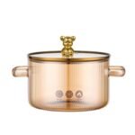 GLASS COOKING POT