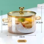 GLASS COOKING POT