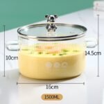 GLASS COOKING POT