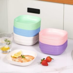 6pcs Color Pop Snack Plates