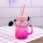 Rainbow Mason Jar Sippers (With Straw)