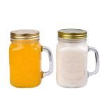 Rainbow Mason Jar Sippers (With Straw)
