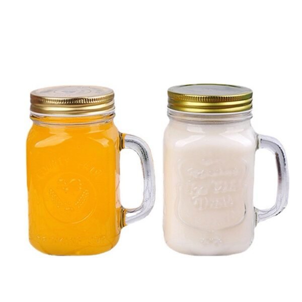 Rainbow Mason Jar Sippers (With Straw)