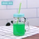 Rainbow Mason Jar Sippers (With Straw)