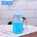 Rainbow Mason Jar Sippers (With Straw)