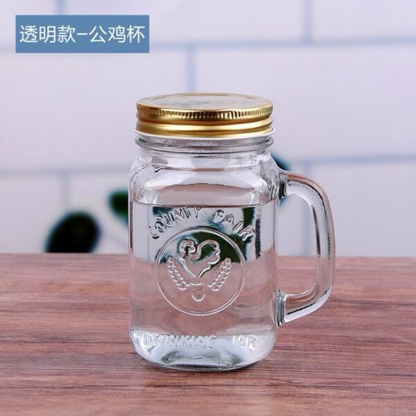 Rainbow Mason Jar Sippers (With Straw)