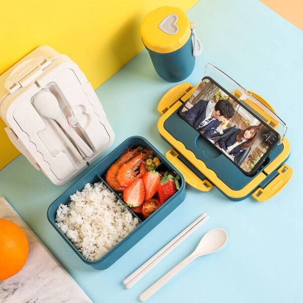 3-in-1 Lunch Set Combo — Bag + Lunch Box + Travel Cup