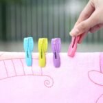 30pcs Colorful Plastic Peg Set with Storage Basket