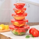 5-Piece Glass Food Storage Bowls with Lids (Stackable Set)