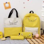 4-in-1 School Backpack Set – Yellow Edition