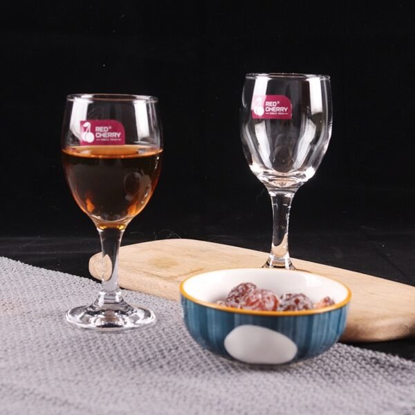 Red Cherry Goblet Glass Set – 6pcs (130ml)