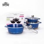 6pcs Premium Enamel Cast Cookware Set