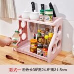 2 Tier Kitchen Organizer Rack with Knife Slots