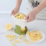 2-in-1 Vegetable Dicer & Slicer – Manual Press Style