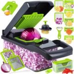 16-in-1 Multi-Functional Vegetable Chopper with Drain Basket & Storage Box
