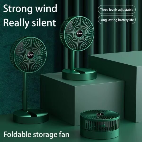 2-in-1 Desktop USB Fan with Phone Holder