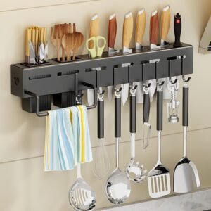 Wall-Mounted Kitchen Organizer Rack (Multifunctional)