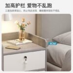 Modern Wooden Bedside Table with Drawers