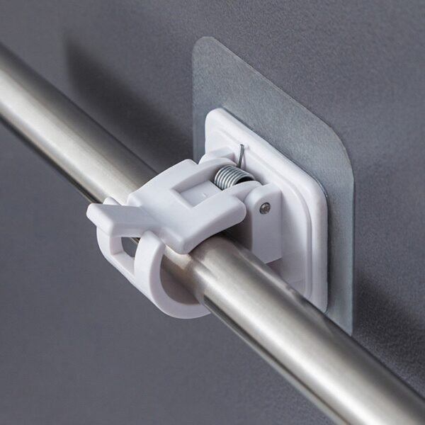 Self-Adhesive Rod Holder Clips (2pcs Set)