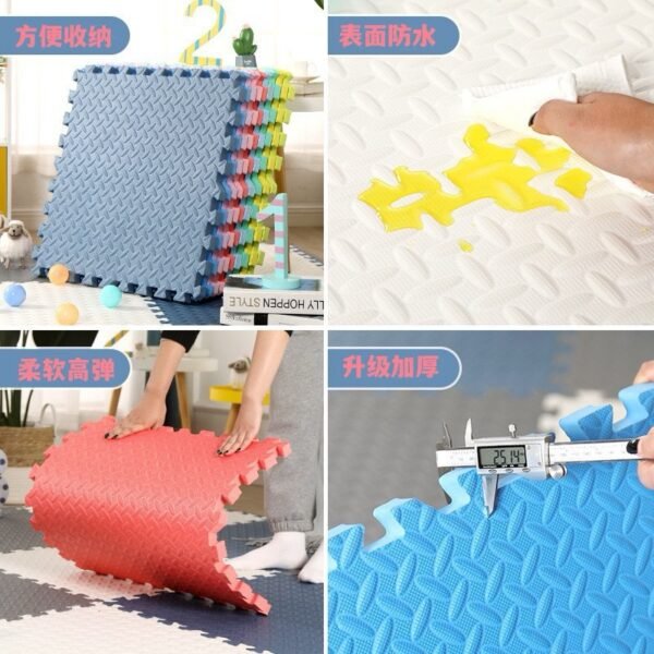 Interlocking EVA Foam Play Mat – Anti-Slip & Shock Absorbent (30 x30)cm