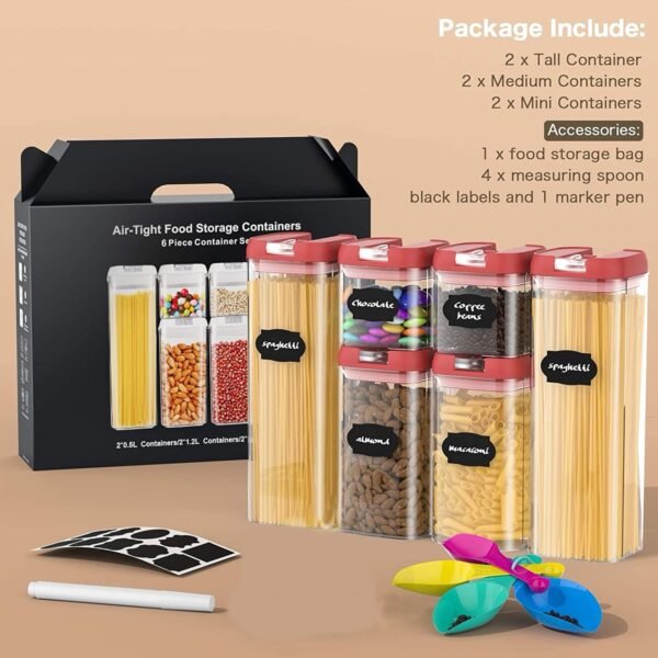 7pcs Airtight Kitchen Storage Container Set