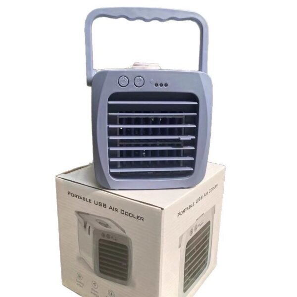 USB Mini Air Cooler & Humidifier – 3-in-1 Portable Desktop AC