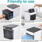 USB Mini Air Cooler & Humidifier – 3-in-1 Portable Desktop AC