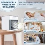 USB Mini Air Cooler & Humidifier – 3-in-1 Portable Desktop AC
