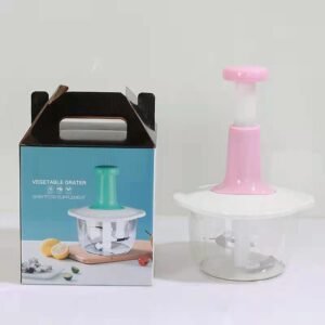 Push-Down Manual Food Chopper – Baby Food & Veggie Prep Tool