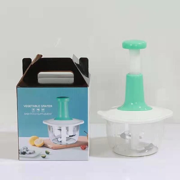 Push-Down Manual Food Chopper – Baby Food & Veggie Prep Tool
