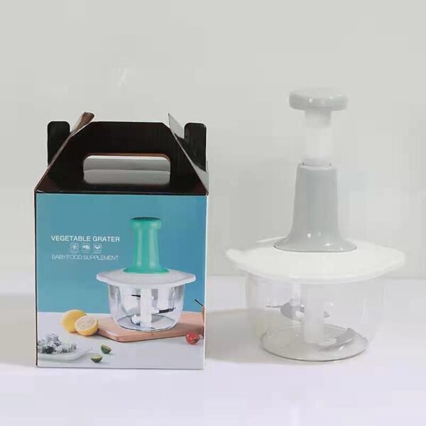 Push-Down Manual Food Chopper – Baby Food & Veggie Prep Tool