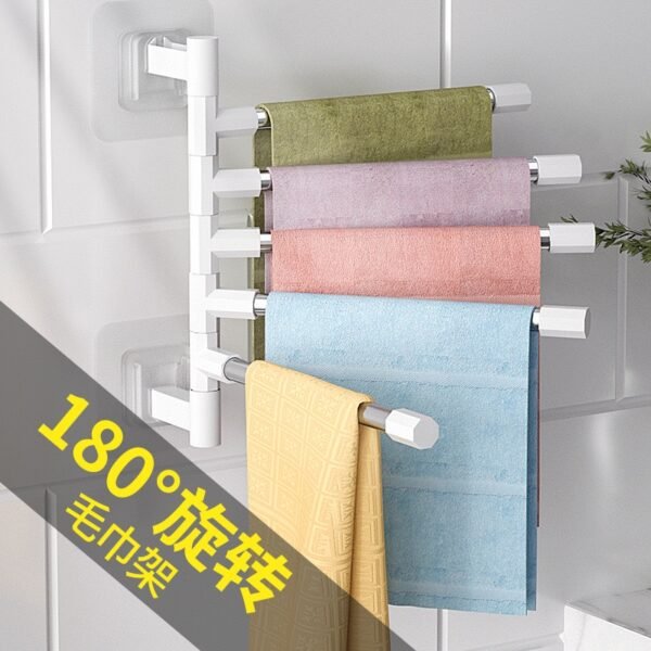 5-Bar Rotating Kitchen Towel Rack