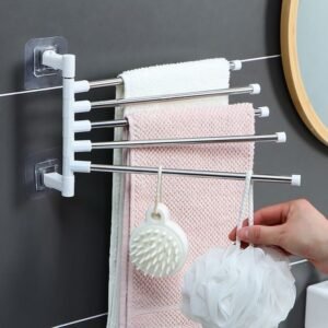 5-Bar Rotating Kitchen Towel Rack