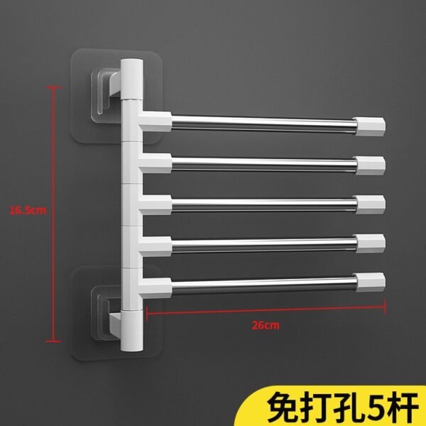 5-Bar Rotating Kitchen Towel Rack