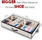 Extra Large Underbed Shoe Organizer (24 Compartments)