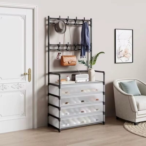 Multi-Function Hallway Rack with Dust Proof Case