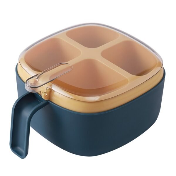 4-in-1 Spice Storage Container with Spoons & Lid