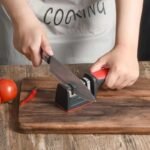 3-Stage Kitchen Knife Sharpener – Manual Handheld